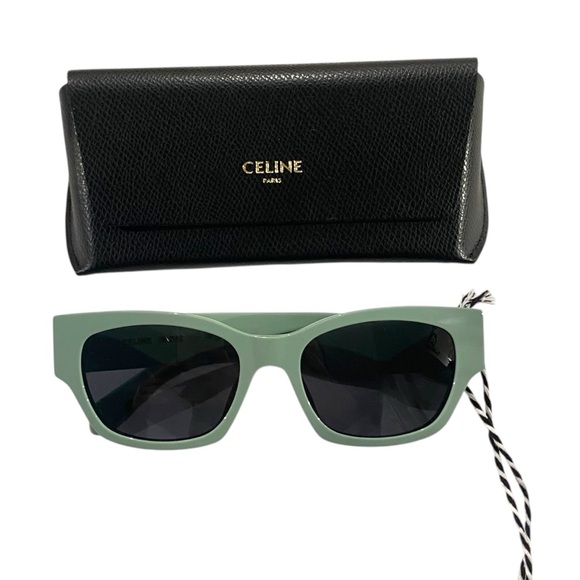 Celine Monochroms CL40197U 54MM Square Acetate Frame Smoke Lens SunglassesW/Case - Picture 2 of 8